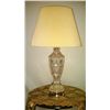 Image 1 : Glass Table Lamp w/Shade