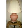 Image 1 : Pink Ceramic Table Lamp w/Shade
