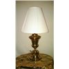 Image 1 : Brass Table Lamp W/ Shade
