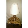 Image 2 : Brass Table Lamp W/ Shade