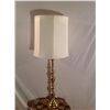 Image 2 : Large Brass Lamp Base and Socket Switch w/Shade