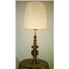 Image 1 : Classic Brass Table Lamp w/Shade 3-way