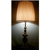 Image 5 : Classic Brass Table Lamp w/Shade 3-way