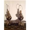 Image 3 : Pair of Lantern Style Table Lamps (Double Switch) w/Shades for one money