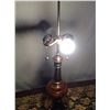 Image 6 : Copper Look Table Lamp Brass Base Chain Switch Double Socket w/Shade