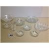 Image 1 : 11 Pieces of Clear Glassware: