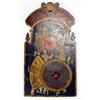 Image 1 : 18th century hand painted and gilded wooden perpetual Almanack, 38cm in length…