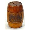 Image 1 : Barrel shaped Mauchlin style money box with Crystal Palace decoration, 8cm high…