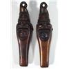 Image 1 : Pair of Victorian copper laughing gentlemen nutcrackers with hinged mouths…