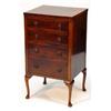 Image 1 : Mahogany four drawer chest on cabriole legs…
