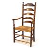 Image 1 : 19th century ash and elm ladderback chair…