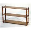 Image 1 : Set of mahogany three tier hanging wall shelves…