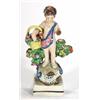 Image 1 : Hand painted Victorian Staffordshire figure of a boy clutching a basket, 13cm high…