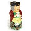 Image 1 : Hand painted Old Staffordshireware pottery Toby Jug, 23cm high…