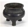 Image 1 : Bronze incense burner on three feet with a band of Greek key decoration, 14cm high…