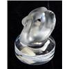 Image 1 : Frosted glass Lalique swan, engraved Lalique marks to base, 7cm high…