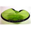 Image 1 : Green Holmeguards glass dish, marks to base, 18cm diameter…