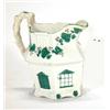 Image 1 : Hand painted Victorian Staffordshire cottage shaped jug…