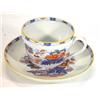 Image 1 : Mintons breakfast cup and saucer, hand coloured and transfer printed with oriental flowers…