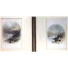 Image 1 : Two framed Irish steel engravings 'Waterloo Bridge' and 'Black Valley'…