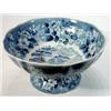 Image 1 : Large Adams pedestal bowl, transfer printed with blue and white cattle and a floral border, retai…