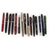 Image 1 : Large selection of assorted fountain pens including red marbelised Parker, green marbelised Burnh…