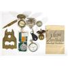 Image 1 : Selection of items including pocket watch, two cased military compasses, a Private Army Service C…