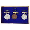 Image 1 : Two Victorian Punctual Attendance medals 1899 and 1900 and a London County Council 1905 Punctual …