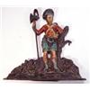 Image 1 : Hand painted Victorian cast iron Gordon Highland soldier doorstop, 40cm high…