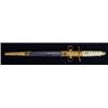 Image 1 : World War II Japanese military officers dress dagger in a chased floral scabbard with shagreen ha…