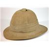 Image 1 : Canvas covered military pith helmet…