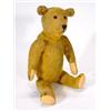Image 1 : Old straw filled teddy bear with jointed limbs, 45cm high…