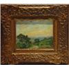 Image 1 : Gilt framed oil on board 'Wagons Lane, Sussex' by E.A. Verpilleux, 17cm x 12cm…