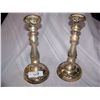 Image 1 : PAIR OF ANTIQUE CANDLEHOLDERS, POSSIBLY STERLING