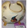 Image 3 : BEAUTIFUL ANTIQUE HAND PAINTED VASE WITH BIRD