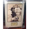 Image 1 : RARE BABE RUTH & LOU GEHRIG HAND SIGNED CUT OUT WITH BLACK & WHITE PICTURE IN CUSTOM FRAME