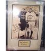 Image 3 : RARE BABE RUTH & LOU GEHRIG HAND SIGNED CUT OUT WITH BLACK & WHITE PICTURE IN CUSTOM FRAME