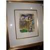 Image 1 : MARC CHAGALL ORIGINAL PENCIL SIGNED LITHOGRAPH #46/90 " CHRIST IN THE CLOCK"  CUSTOM FRAMED