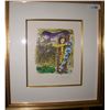 Image 2 : MARC CHAGALL ORIGINAL PENCIL SIGNED LITHOGRAPH #46/90 " CHRIST IN THE CLOCK"  CUSTOM FRAMED