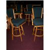 Image 1 : LOT OF (4) UPHOLSTERED BAR STOOLS
