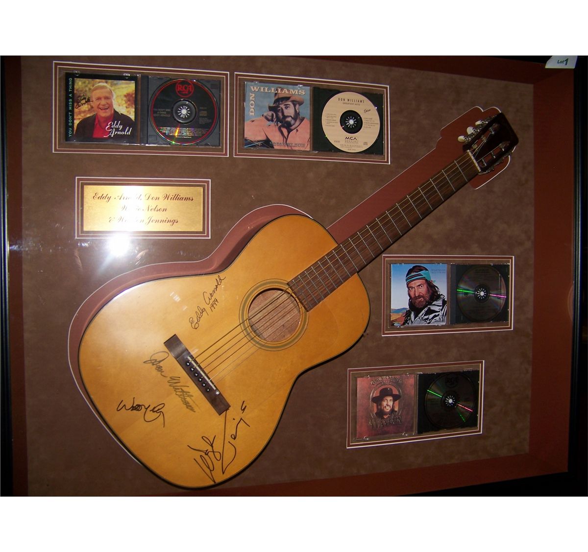 WILLIE NELSON, W. JENNINGS EXTREMELY RARE COUNTRY MUSIC LEGENDS HAND