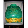 Image 1 : EXTREMELY RARE, "SMOKIN JOE FRAZIER" HAND SIGNED BOXING ROBE. CUSTOM FRAMED W/ CERTIFICATE
