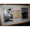 Image 1 : VERY RARE, DUAL SIGNED CONNIE MACK & SATCHEL PAIGE SIGNED DOCUMENT, WITH PICTURES AS SHOWN