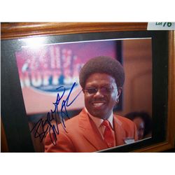 BERNIE MAC HAND SIGNED, FRAMED COLOR PICTURE