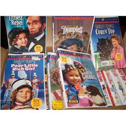 HUGE UNOPENED LOT OF SHIRLEY TEMPLE VHS CASSETTE MOVIES. INDIVIDUALLY PRICES $8.95-13.95