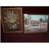Image 1 : LOT OF (2) FRAMED ARTWORKS, ONE NEEDLEPOINT & ONE WATER COLOR PRINT