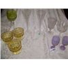 Image 1 : FINE (10) PIECE ASSORTED GLASS LOT INCLUDING (2) TIFFANY & CO. CHAMPAGNE FLUTES,