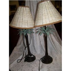 PAIR OF DECORATIVE MATCHING TABLE LAMPS