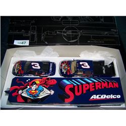 DALE EARNHARDT JR. BROOKFIELD COLLECTORS GUILD "SUPERMAN AC DELCO" SHOW TRAILER & CAR COLLECTION