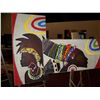 Image 2 : LOT OF (2) ORIGINAL MIXED MEDIA AFRICIAN QUEEN PAINTINGS, VERTICIAL & HORIZONTAL